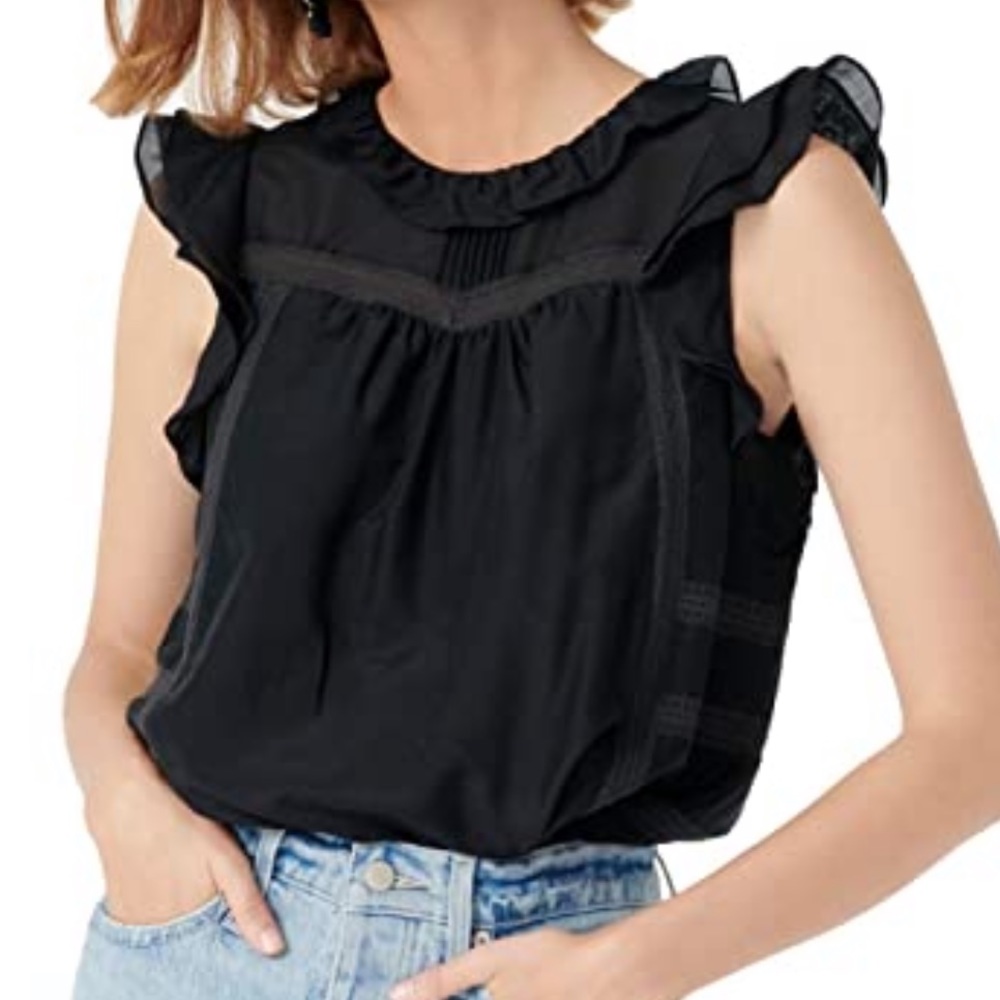 🔸J.Crew Flutter Sleeve Blouse